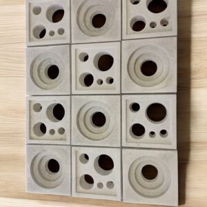 3D hollow Round 200mmx200mmx60mm vent Blocks