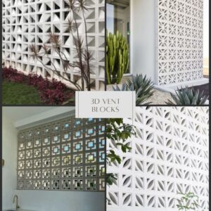 vent block 200x200x60 mm concrete breeze block